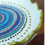 EVIL EYE SCALLOP ROUND TRINKET TRAY
