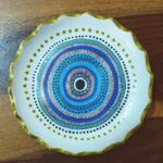 EVIL EYE SCALLOP ROUND TRINKET TRAY