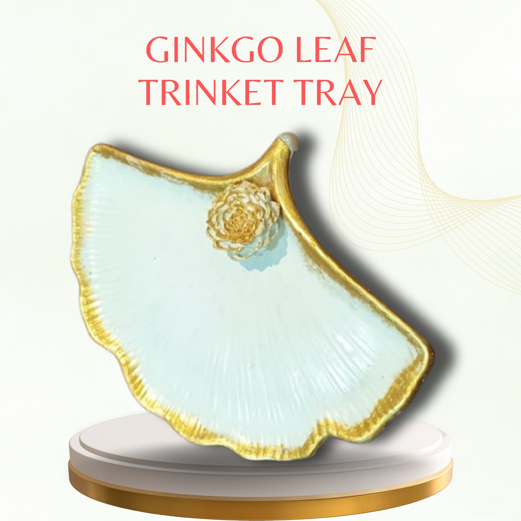 GINKGO LEAF TRINKET TRAY