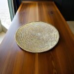 RUSTIC METAL ROUND LARGE TRAY