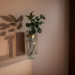 Deemeetastic Wood and glass bottle Wall Vase, wall decor, home decor by deemeetastic