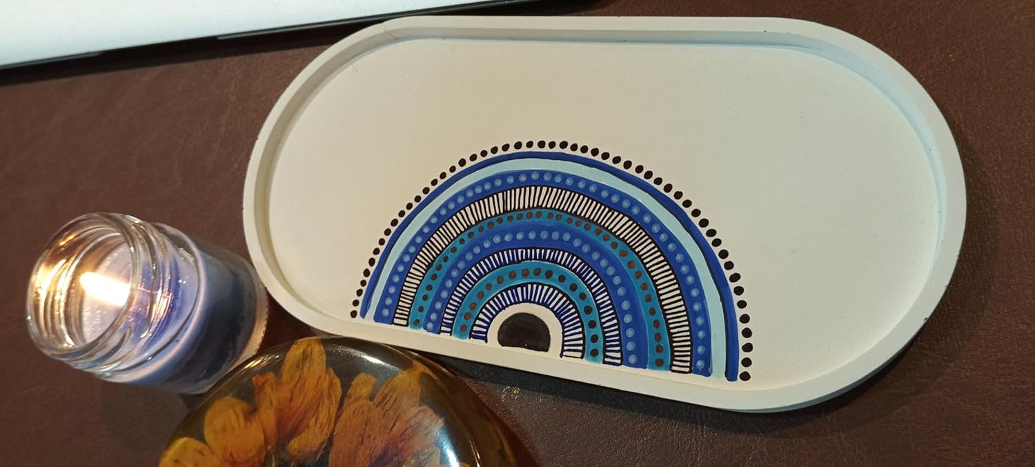 Oval Evil Eye Trinket Tray - Image 2